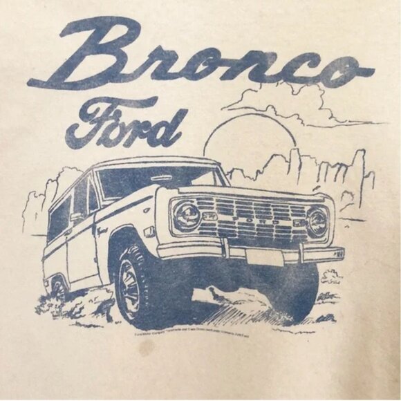 Junk Food Clothing Cream and Blue Graphic Tee - Picture 5 of 7